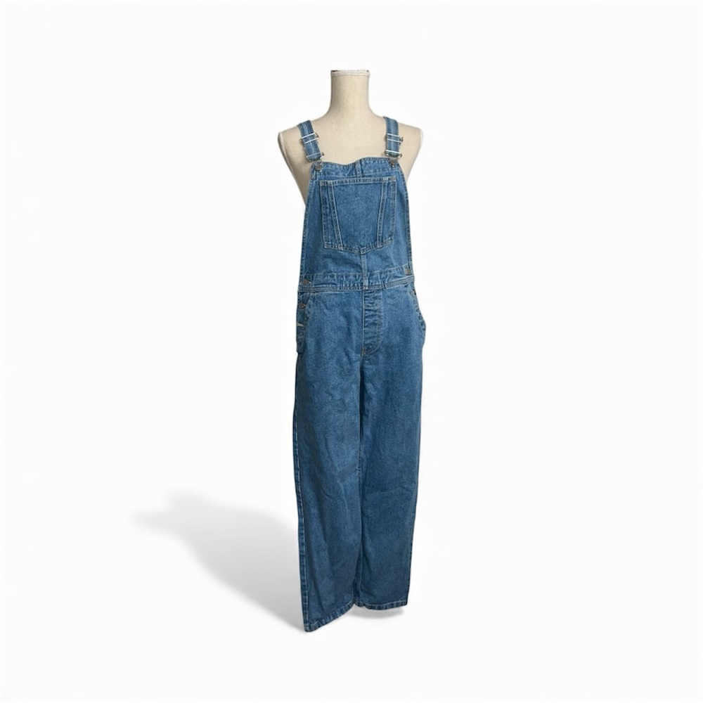 Classic Women's Denim Overalls - Blue